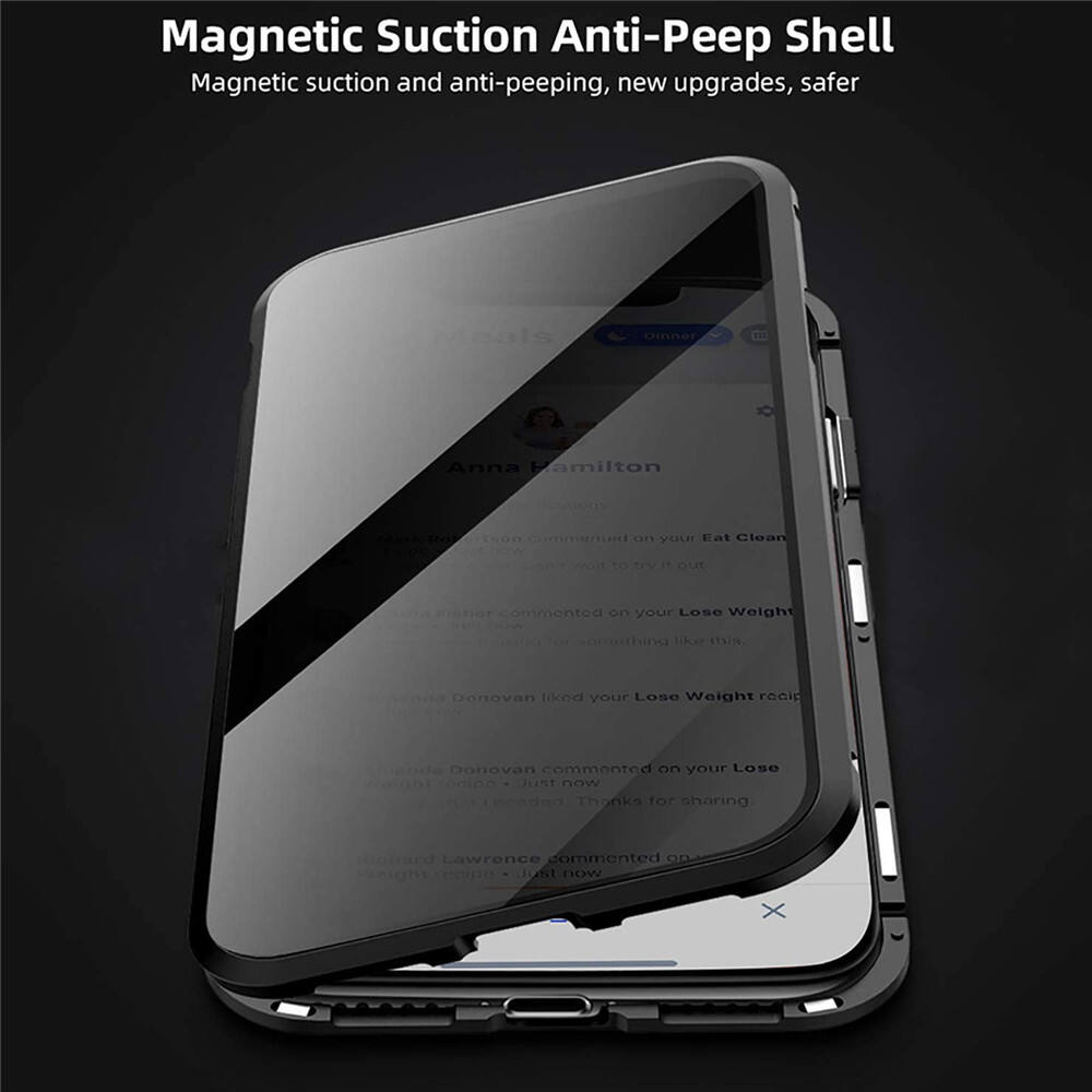 2020 Anti-peep Magnetic Case for iPhone X/Xs Xr/Xs Max Anti Peeping Magnetic Adsorption Double-Sided Privacy details