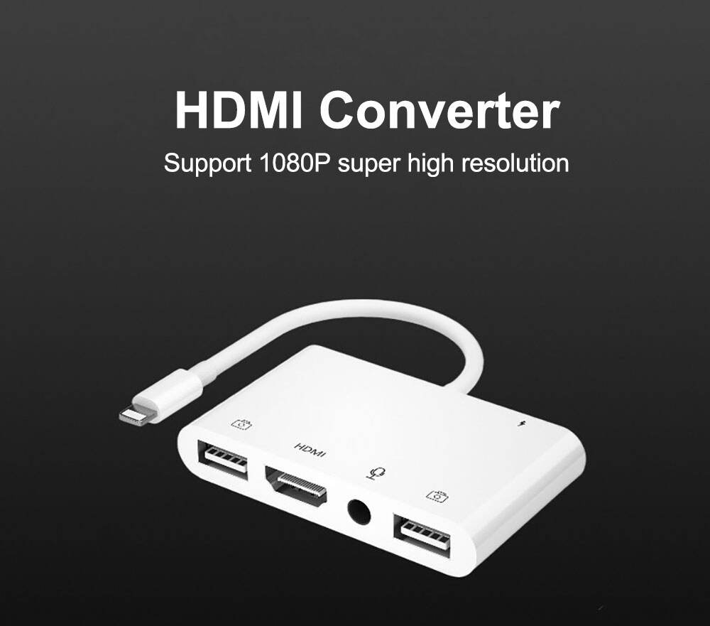 Carplay Adapter For Apple Hdmi Micro Usb To Sd Tf Memory Card Reader Lightning Type C 3 In 1 Multifunction manufacture