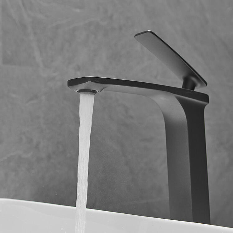 single handle deck-mounted mixer faucet for bathroom sink details