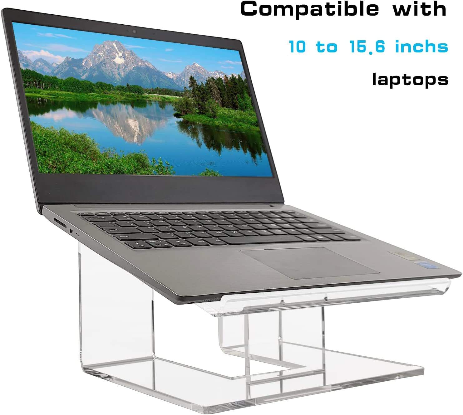 Transparent Clear Computer Display Racks Mount Riser Acrylic Laptop Stand supplier