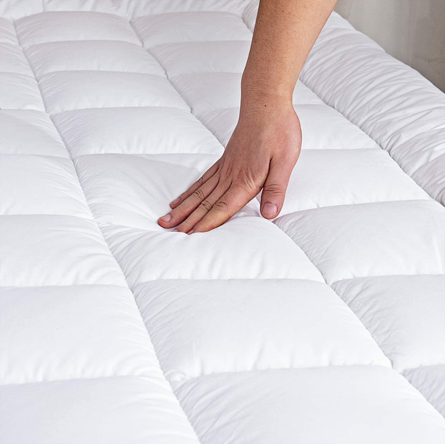 OEM Hot Sale King Size Wool Mattress Pad Baby Waterproof Mattress Protector Cover Quilted Kids Mattress Protector supplier