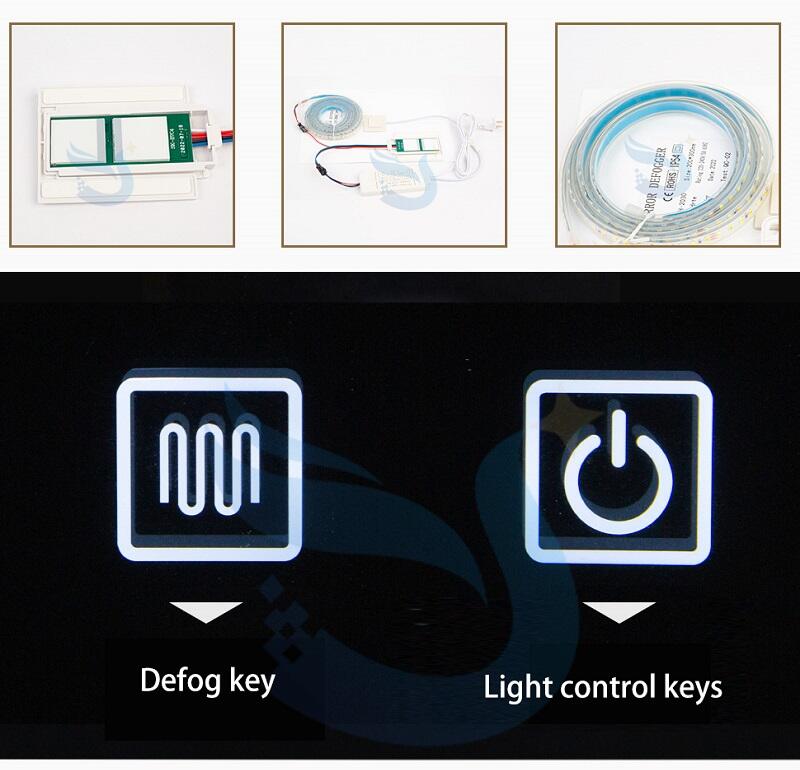 Best Quality 12v Led Lights Dimmer Mirror Touch Sensitive On/off Led Light Switch For Bathroom supplier