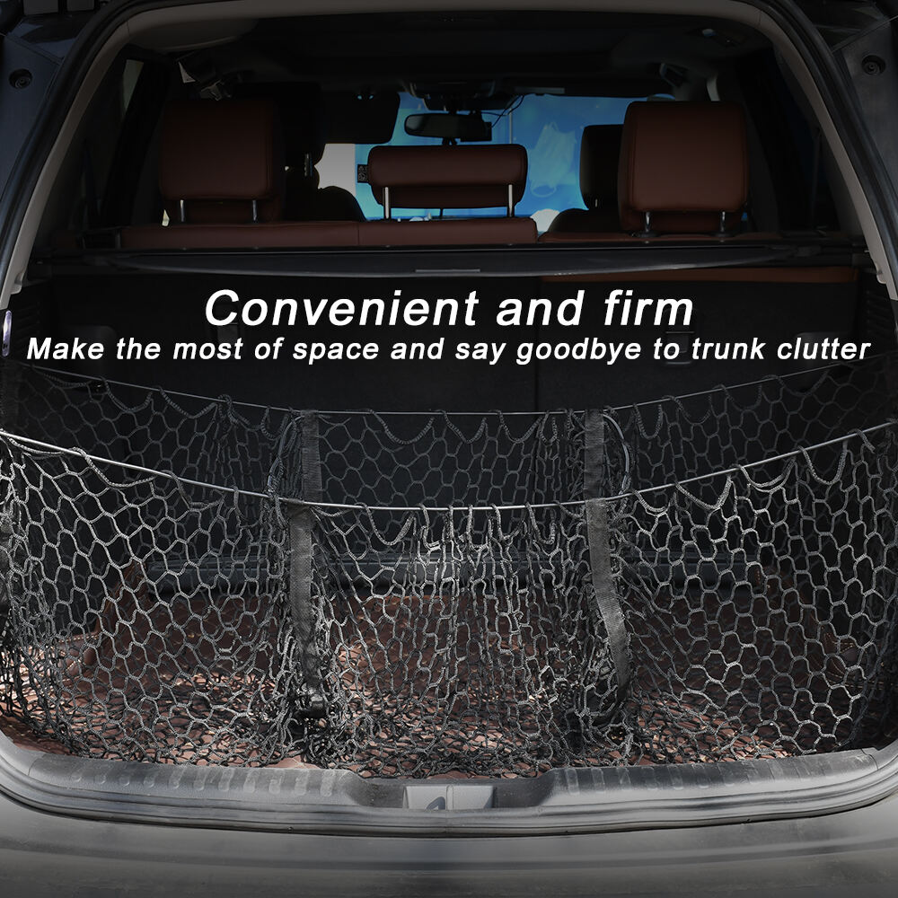 Custom Size 3-pocket Large Car Net Organizer Storage for Suv Truck factory