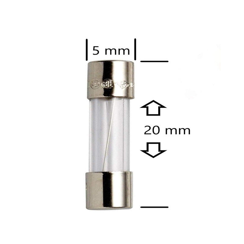 5A 125V Fast Blow Fuse 3/16 x 3/4 Inch 5x20mm Glass Fuses supplier