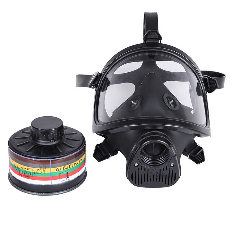 ANBEN FIRE High quality Reusable and Adjustable-size Full-face Gas Mask Supply Type Chemical Gas Respirator (ABFM302)