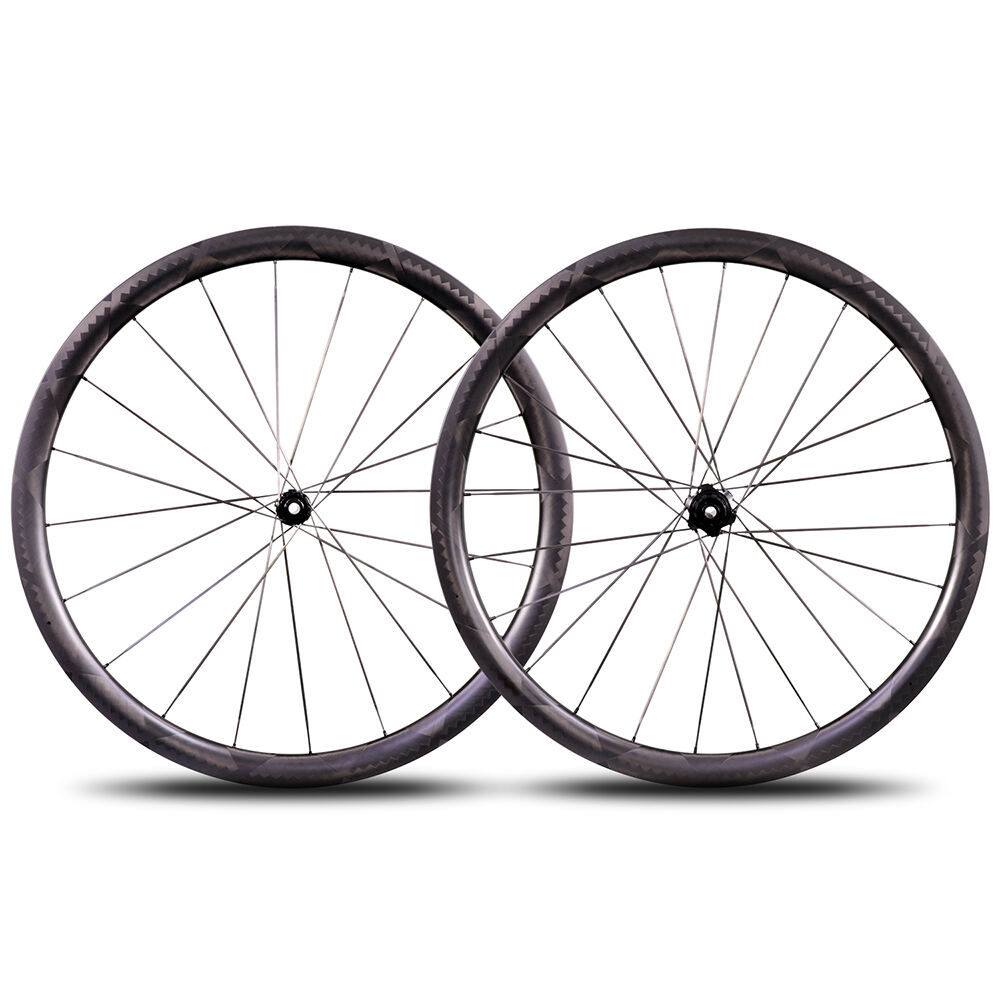 Carbon Road Disc Brake 12k filaments - wound wheelset 36C supplier