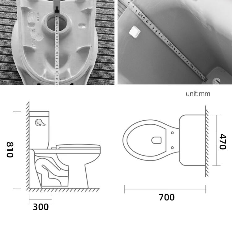 High quality floor mounted sanitary ware water closet two piece ceramic wc bathroom toilets for bathroom supplier