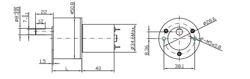 DSD-50RS3540 6v 12 v dc brush motor factory DSD Motor for smart home supplier