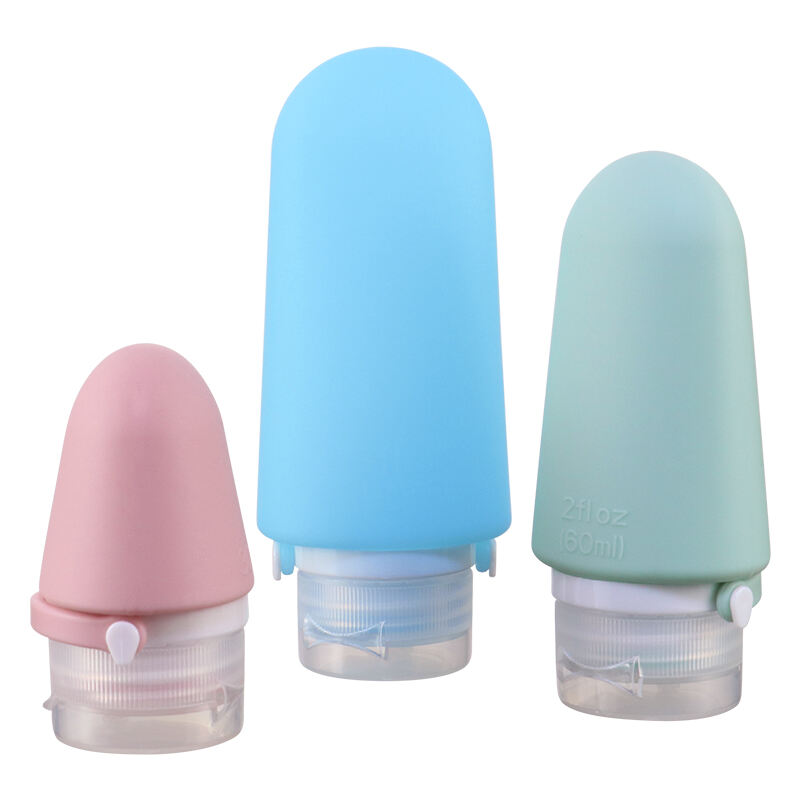 Portable 1oz 30/60/90ml Silicone Squeeze Travel Bottles For Cream details