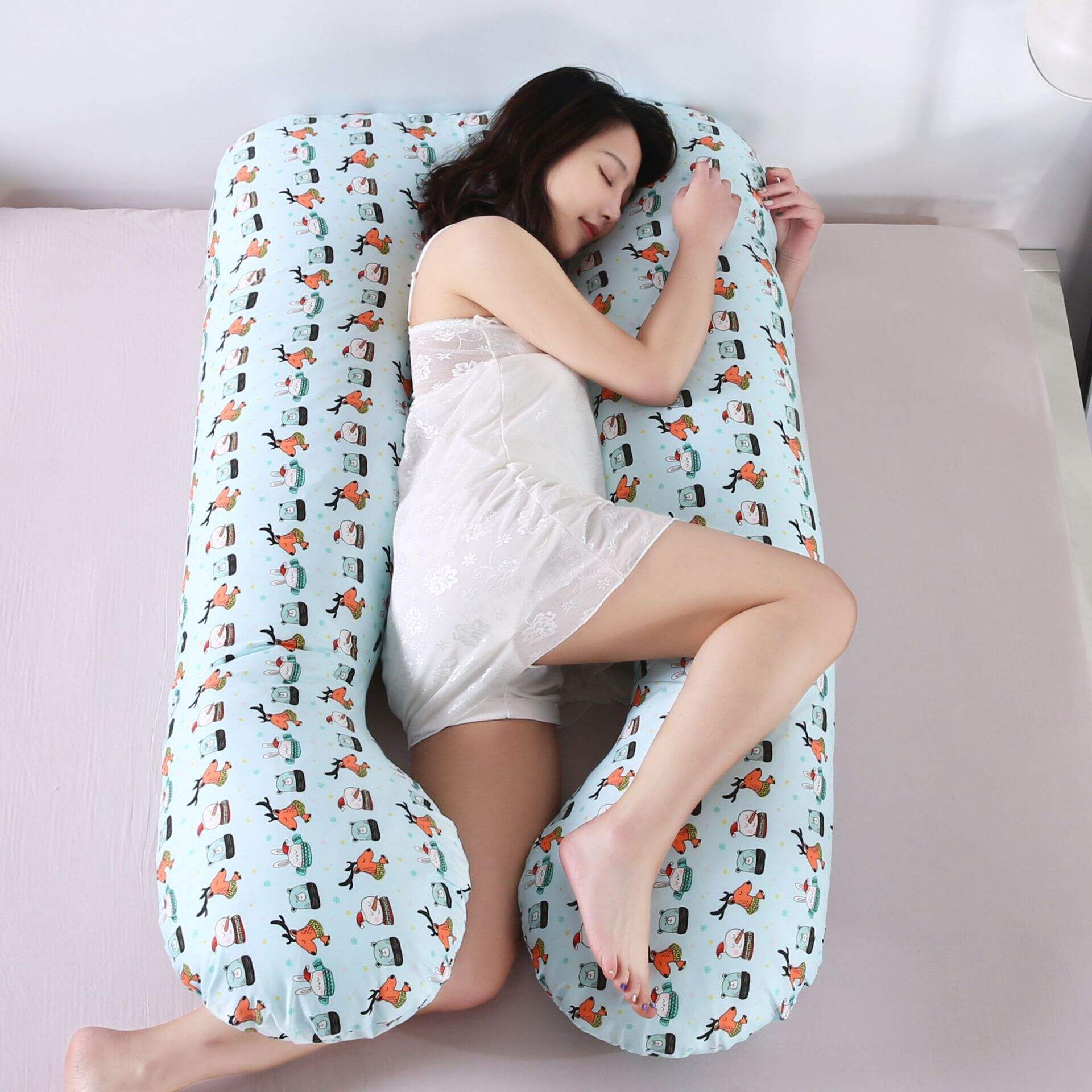 Popular 100 Cotton Body Pregnancy Maternity Sleep Pillow For Pregnant woman manufacture