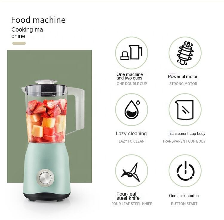 Countertop Blender With 2-Cup For Smoothies Ice And Frozen Fruit Oem Mixer Juicer Grinder Machine Kitchen Appliances factory