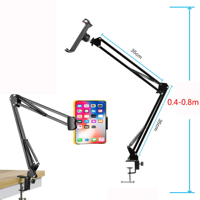 Laudtec Universal Mobile Phone Stand Tablet Lazy Bracket Adjustable Portable Flexible Lazy Bed Holder For IPad