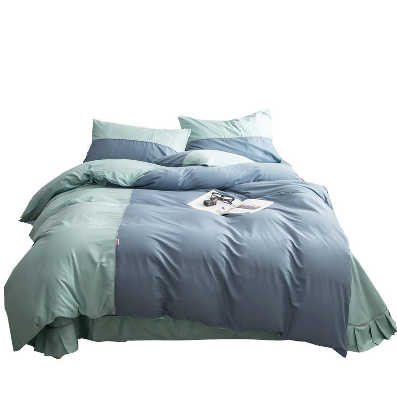 Single Twin size 100% cotton fitted sheet bedding set manufacture