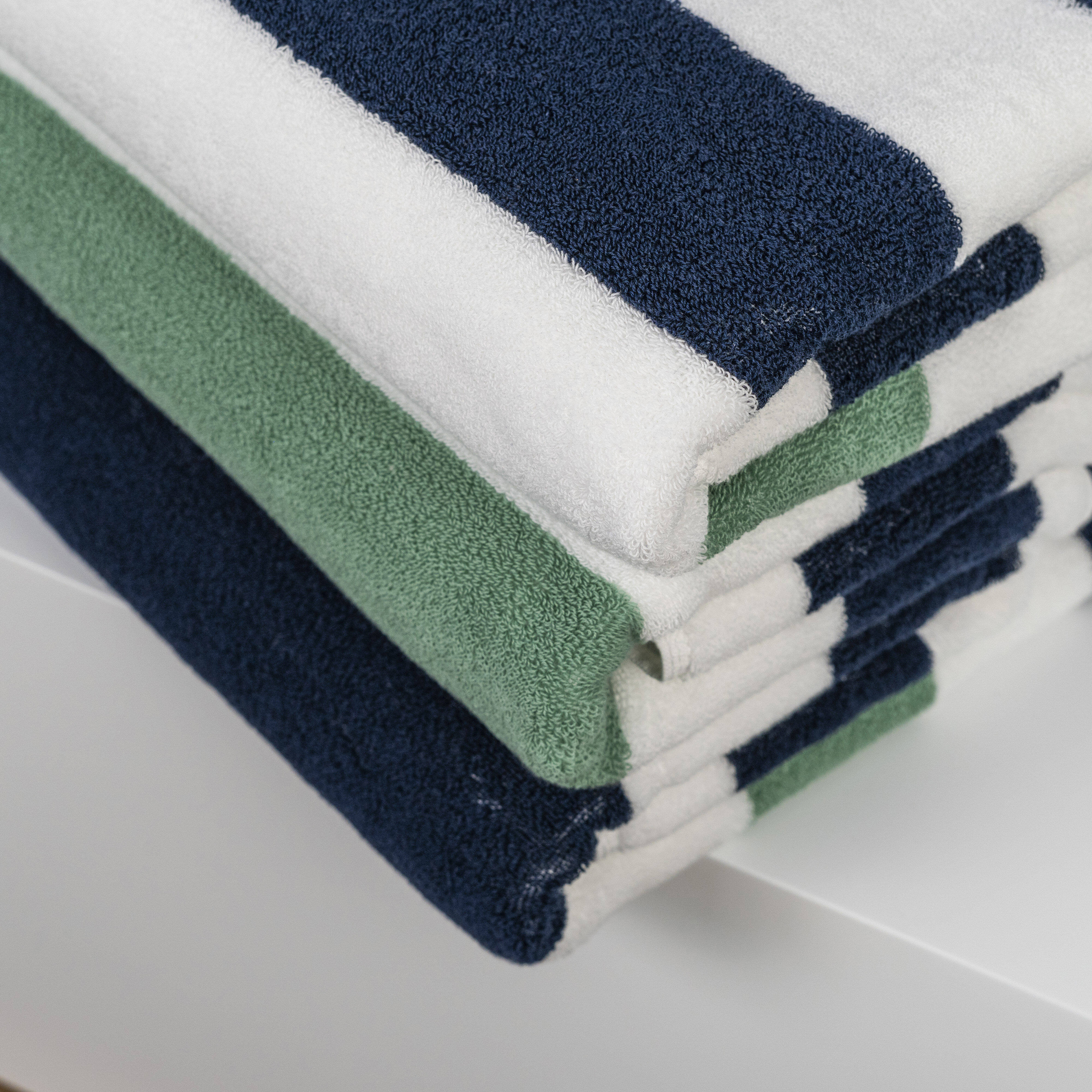 100% Cotton striped highly absorbent beach towel jacquard sand free beach towel home big bath towel gift set details