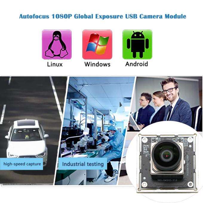 Global Exposure Autofocus USB High-Speed Snapshot Camera Module