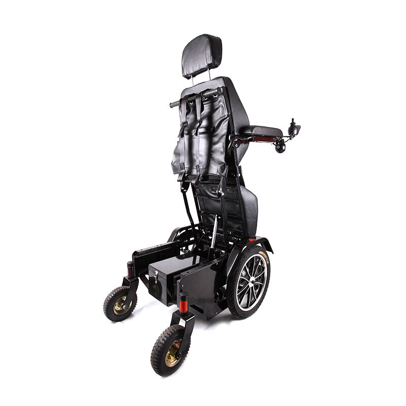 Aluminium Alloy Handicapped Electric Standing Wheelchair With Headrest Comfortable Car Seat Automatic Patient Lift Chair supplier