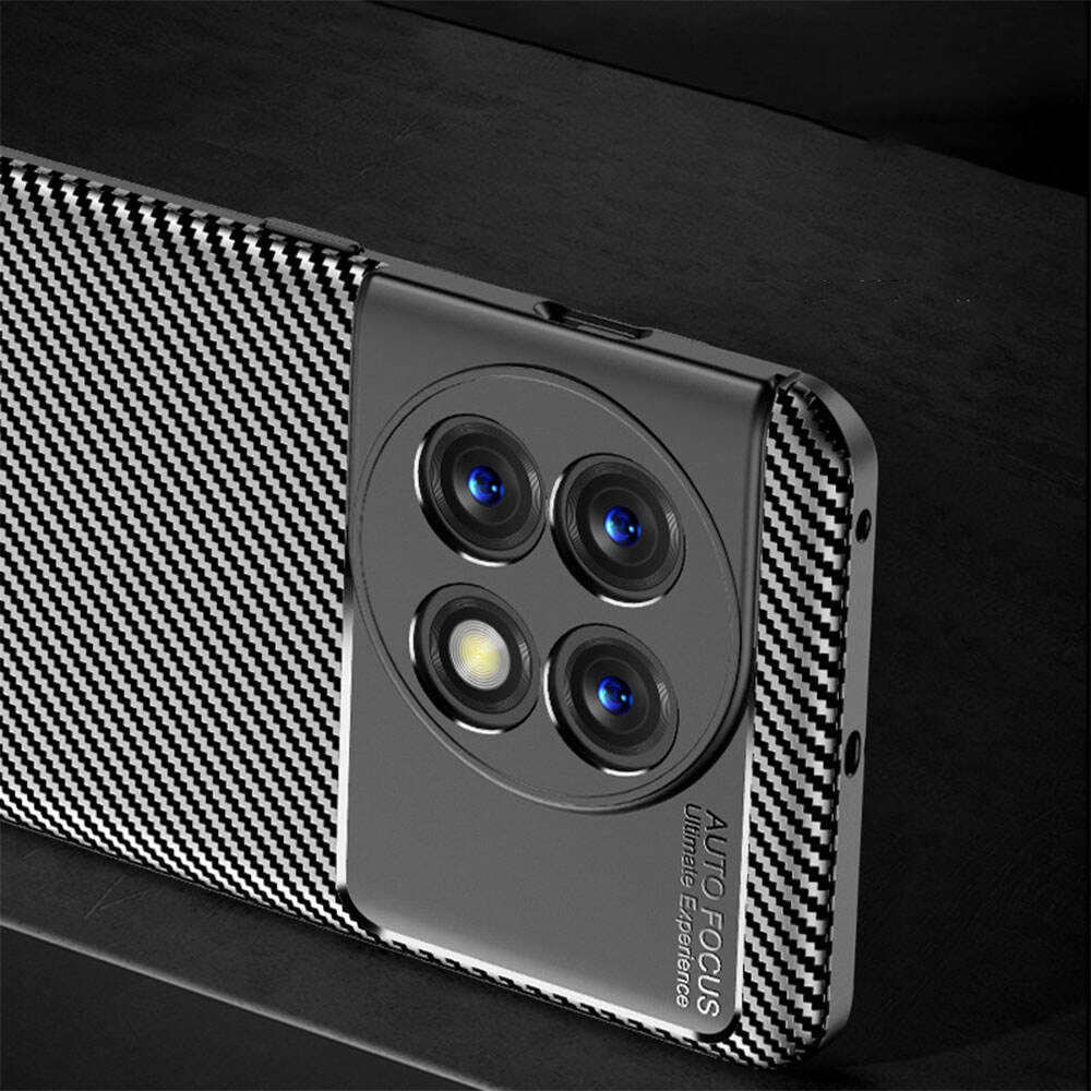 Laudtec SJK280 Precision Hole Cover Carbon Fiber Frosted Suction Mobile Drop Proof Tpu Pc Phone Case For One Plus Ace2V