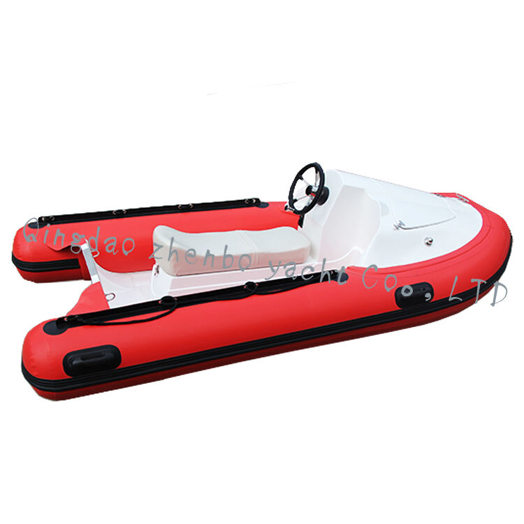 4.3m black fishing boat kaboat 430 3 people inflatable boat for lake river sea kayak manufacture