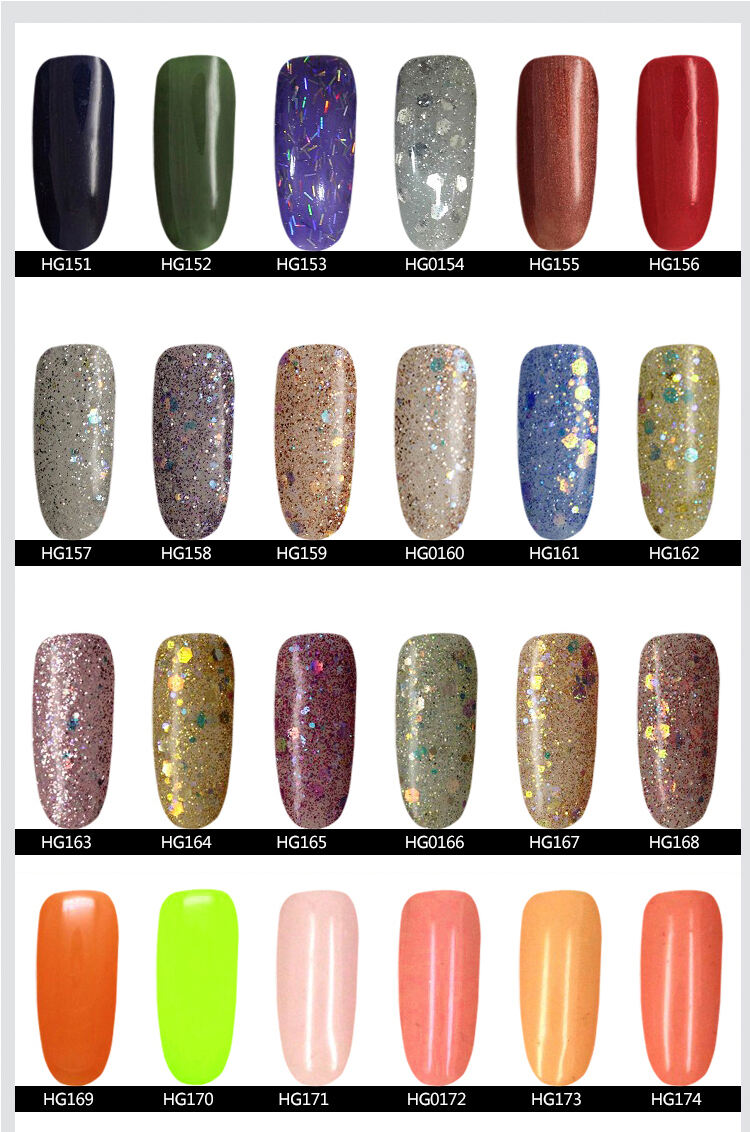 HONEY GIRL Fashion 234 Colors Nail Polish UV Gel Customized Design Nail Supplier Factory Salon factory