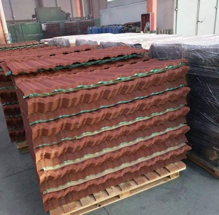 High Weather Resistant Aluminum Zinc Bond  Stone Coated Steel Roofing Tile manufacture