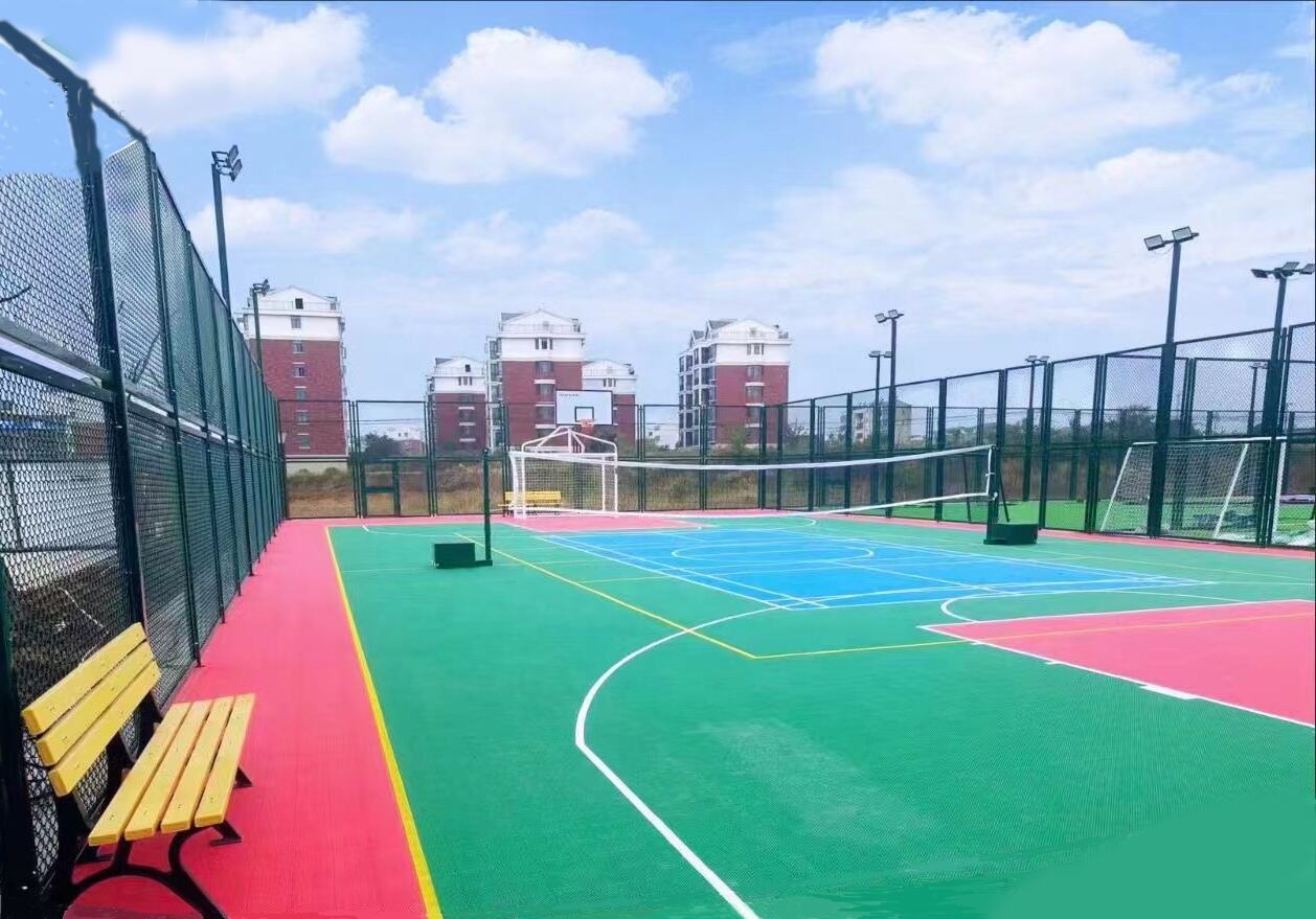 Modular Removable Outdoor Polypropylene Interlocking Sports Court Tiles Used for Basketball Tennis Court Flooring details