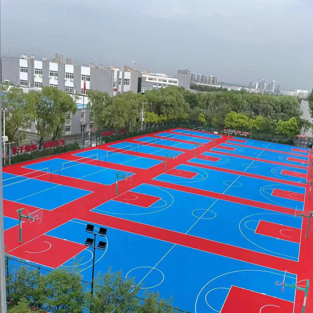 Shock Absorption And Noise Reduction Sport Pickleball Court/Gym Floor Interlock Artificial Grass Sports Floor Manufacturer manufacture