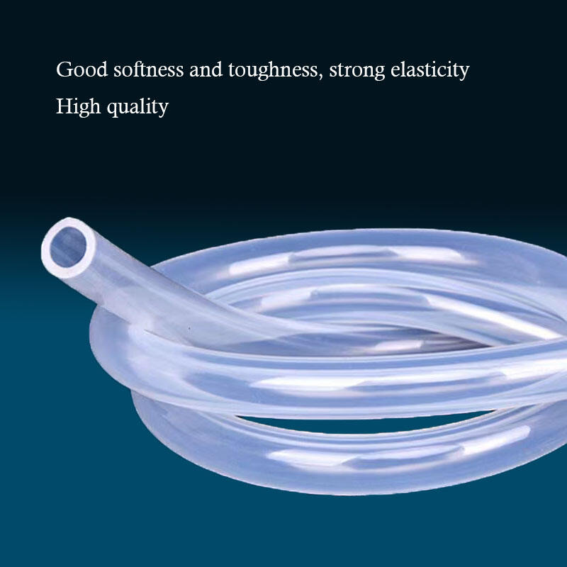 Good price transparent food grade large diameter 4*8mm aquarium led thin wall soft clear gel tubing silicone rubber tube supplier