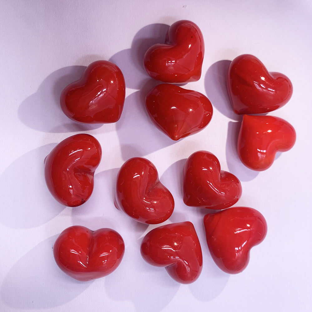 Best Selling Valentines Mix Irregular glass heart DIY glass Pendants for Necklace Pendant manufacture