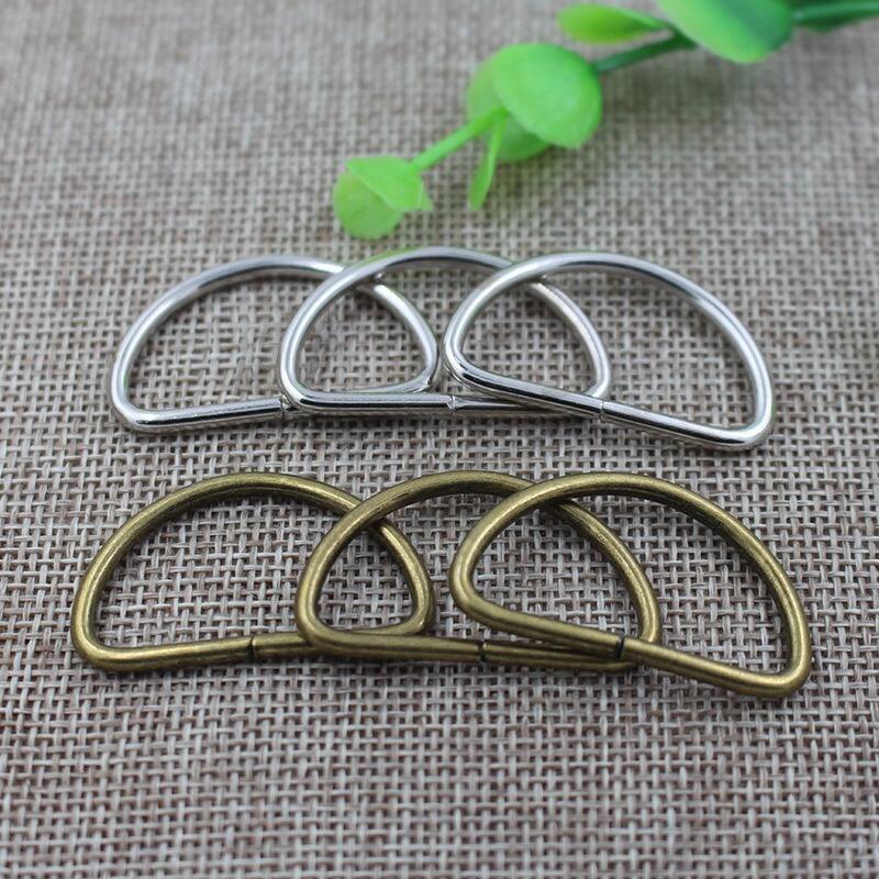 Bag accessories brass/iron metal d ring for bag