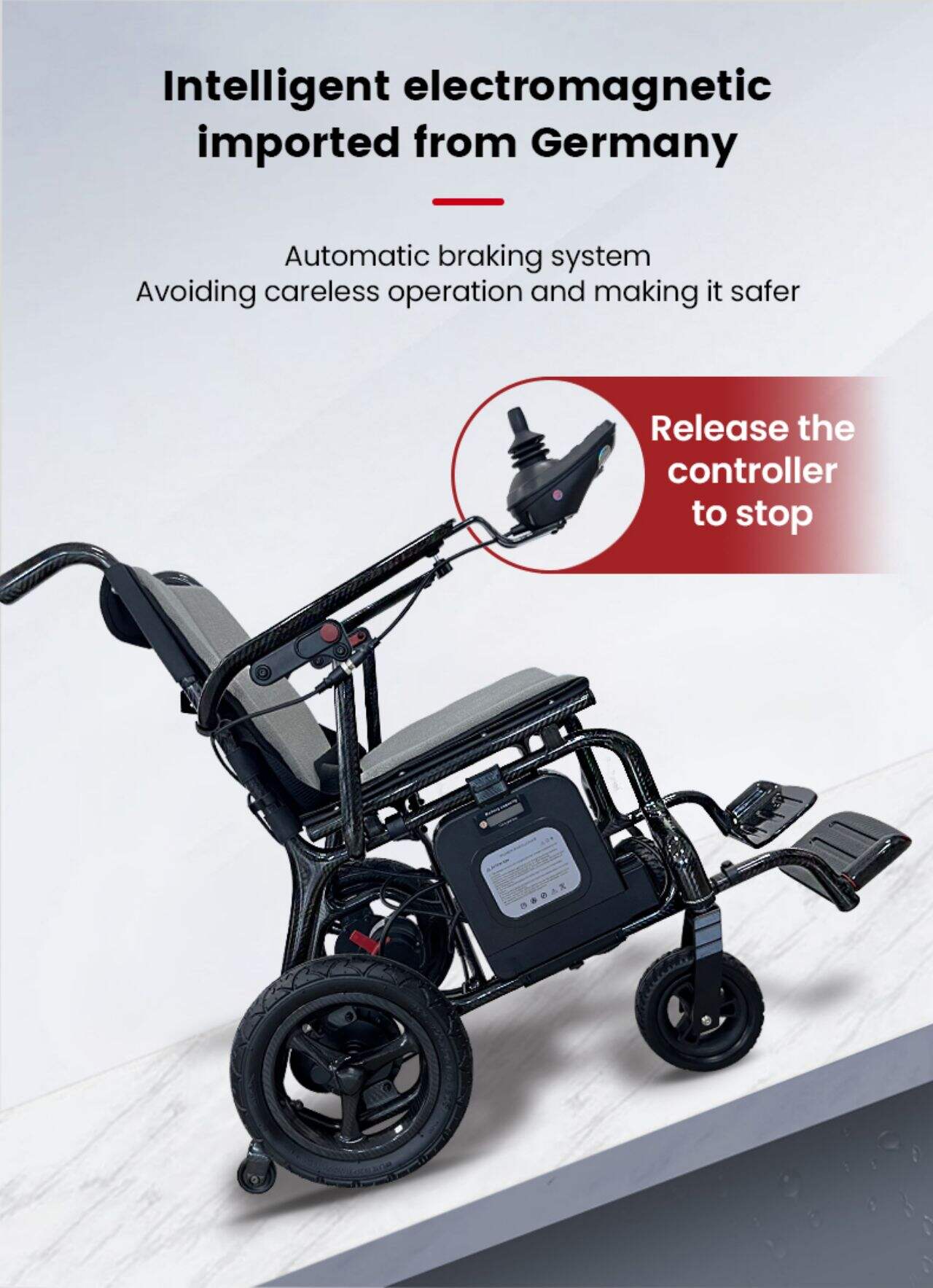 Ksm-507 Buy Portable Folding Lightweight Electric Wheelchair Convenient to Move for Disabled Carbon Fiber Folding Chairs manufacture