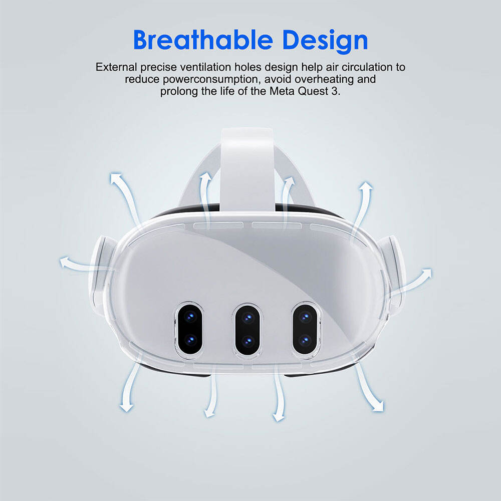 Transparent Clear Tpu Case Back Cover Silicone Soft Drop Proof For Meta Quest 3 Headset Headband supplier