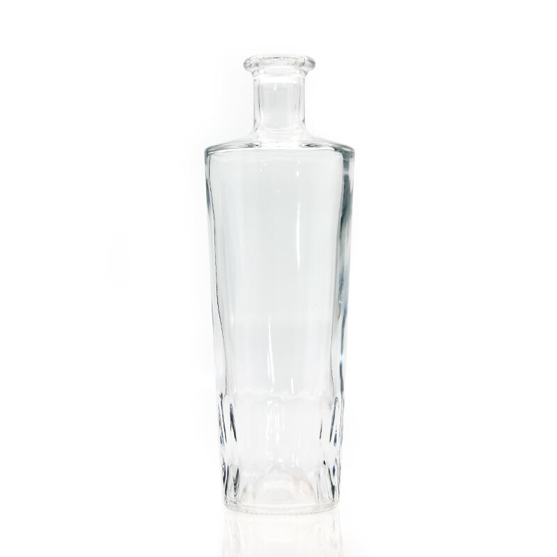 Glass square liquor bottles 750 ml glass liquor 250 ml clear glass bottles manufacture