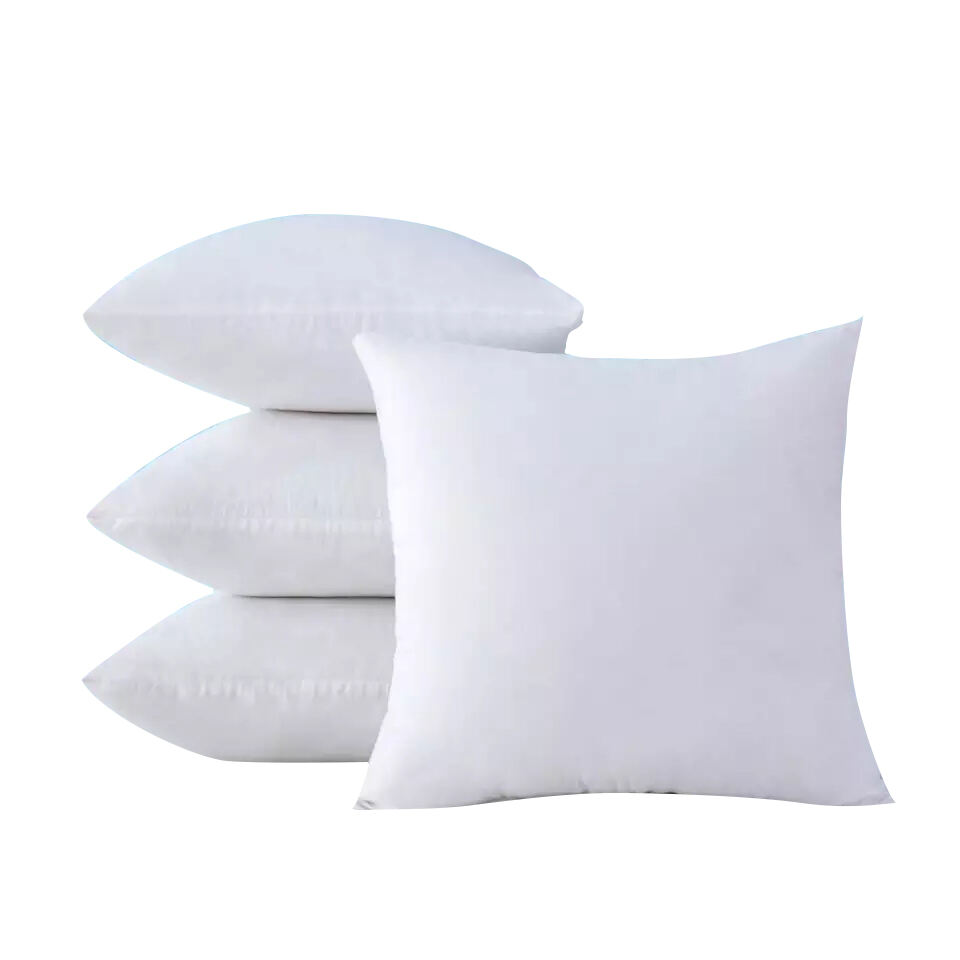 Hot Selling Square White Pillow 100% Polyester Filling High Quality Custom Wholesale Cushion Polyester Pillow Inserts Inner