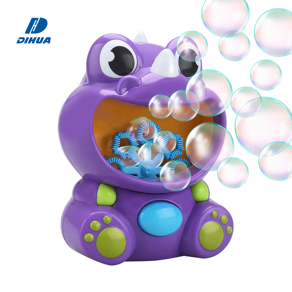 BUBBLE FUN - Outdoor Automatic Bubble Machine 2000+ Bubbles Per Minute Dinosaur Kids Bath Burbujas Soap Blower Maker 4oz(118ml)