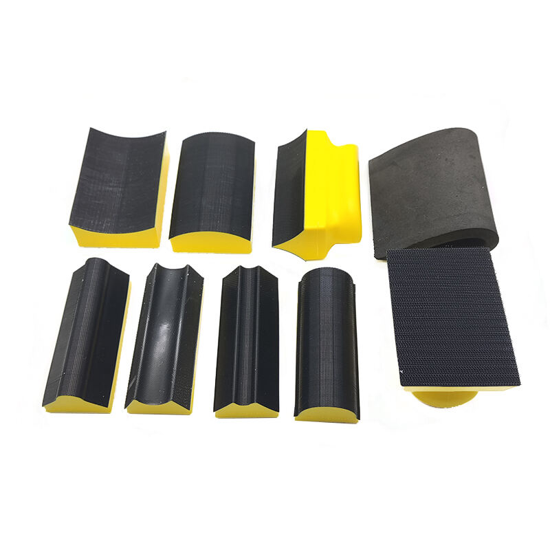 9 PCS PU foam hand sanding block for hand abrasive polishing kit for wood car