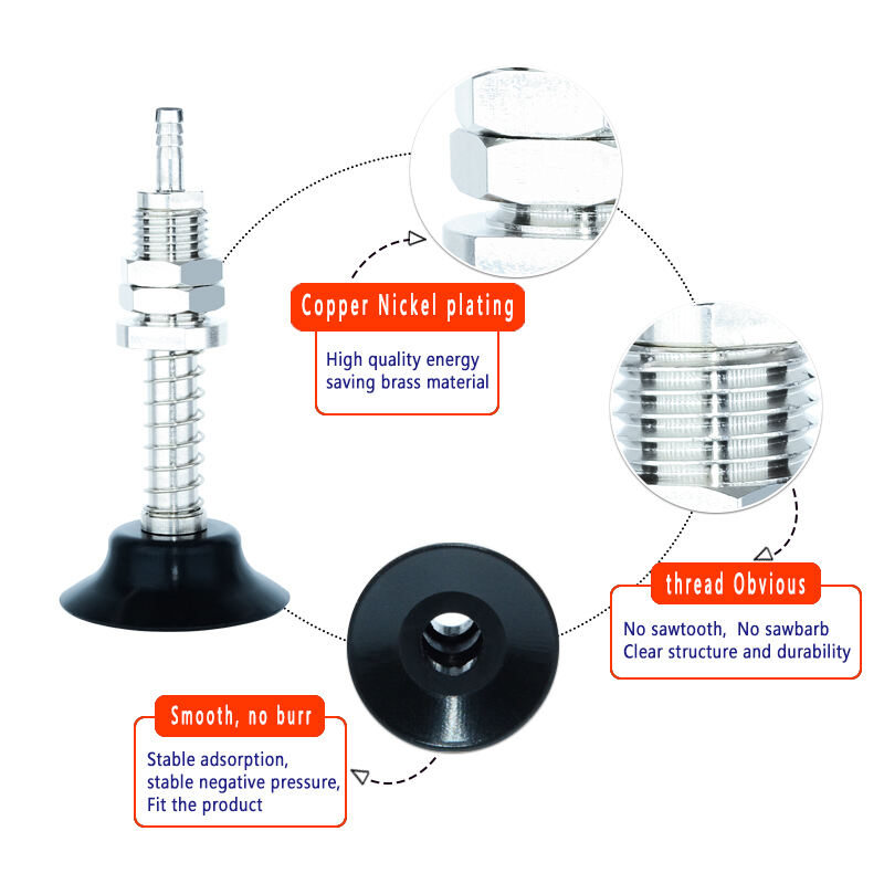 Vacuum suction cup industrial rubber non-slip sheet metal mouth manipulator supplier