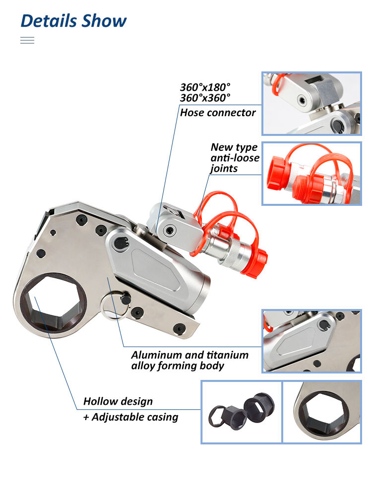 LOW series of hollow hydraulic torque wrench supplier