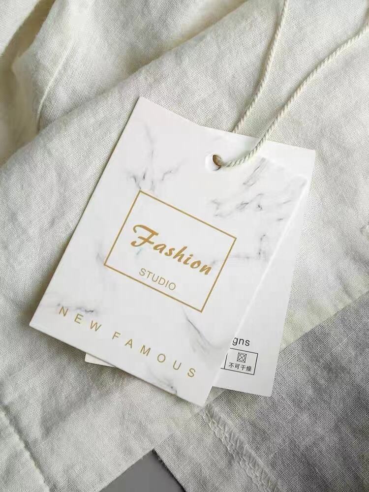 Custom Bottle Neck Hang Tags, Gift Thank You Hangtag With Luxury Printing details