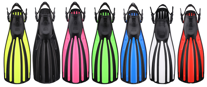 Custom Long fins OEM ODM Certified wholesale One-Stop Service Spring Adjustable Straps Diving Fins Scuba Free Diving Snorkeling factory