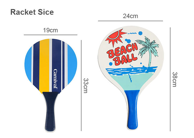 Factory Direct Sale Set Sport Rackets Professional Paddle New Kids Customized Beach Tennis Racket Beach Games Wooden Wood Bat factory