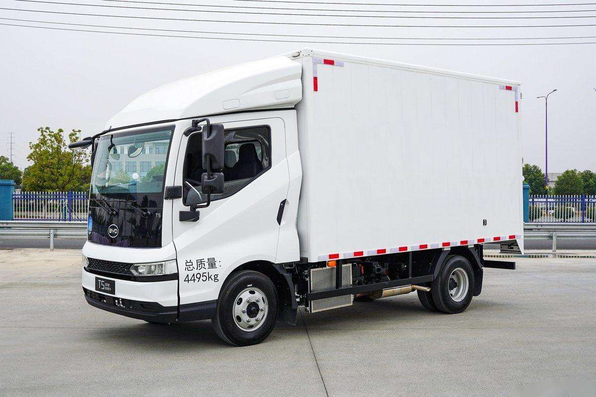 best-selling BYD T5 4.5T 4.03m single row  hybrid electric van light energy truck manufacture