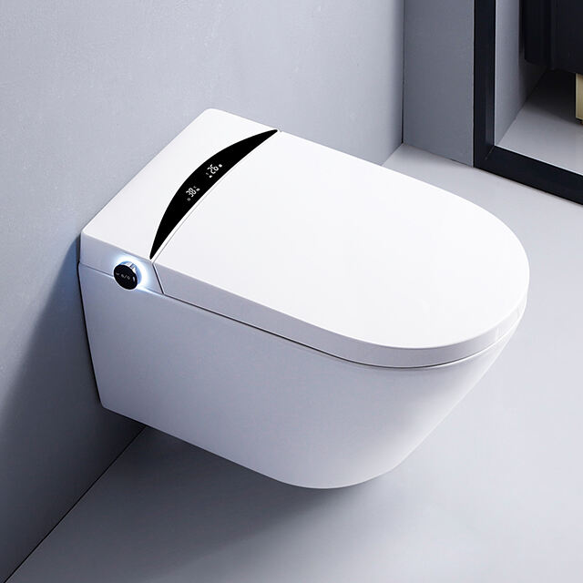 Modern Bathroom Decoration Ceramic Body Toilet Wc Inodoros Inteligentes Automatic Wc Wall Hung Smart Toilet