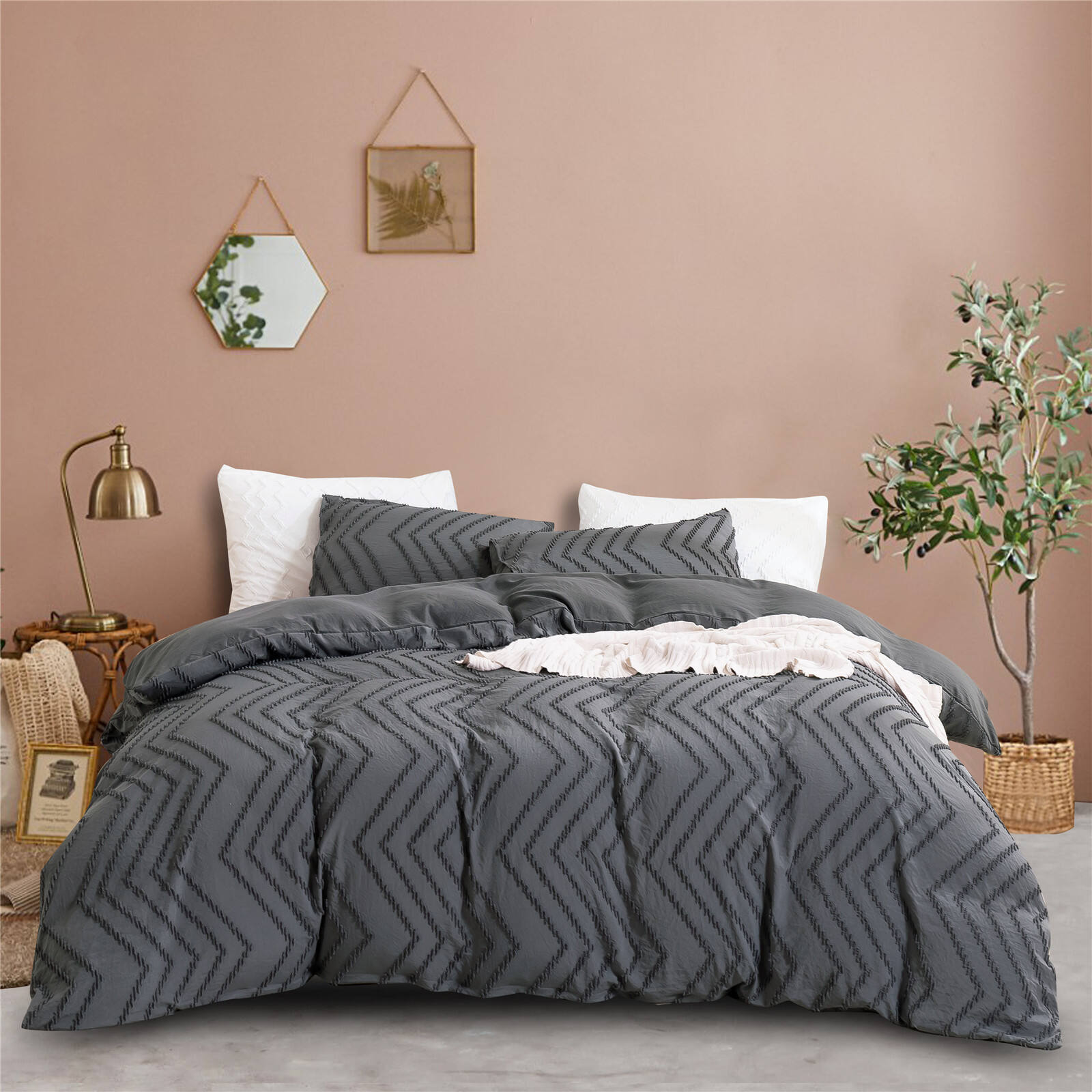 Wholesale solid small MOQ duvet comforter cover set manufacture