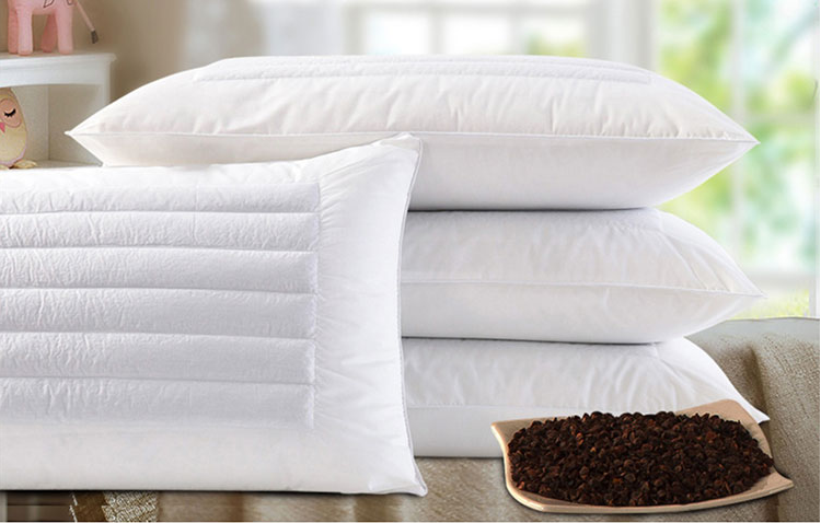 Hotel special function health care Smart neck relax sleep buckwheat/straw pillow supplier