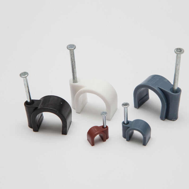 2.5MM Round Nylon Flat Square Cable Clips manufacture