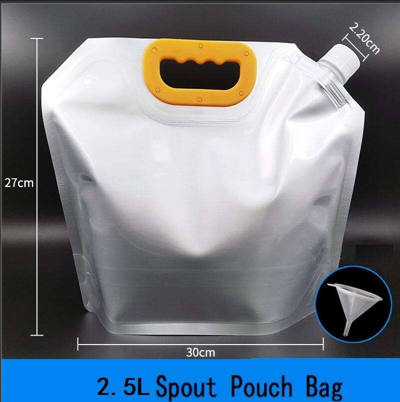 Custom Printing 1.0L-10.0L Liquid Juice Pouch Beer Beverage Plastic Stand Up Bag Aluminum Foil Spout Bag Juice Pouch Bags manufacture