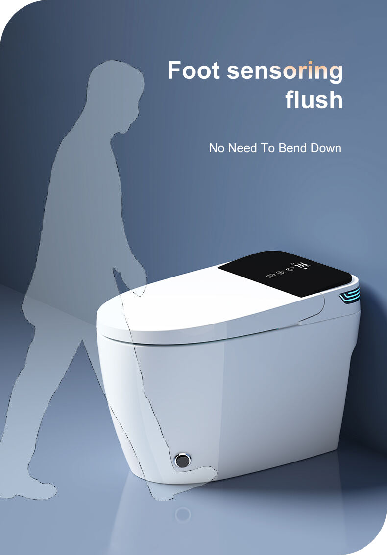 High Quality Automatic Sanitary Ware Intelligent Toilet Bowl Electric One Piece Tankless Bathroom Wc Intelligent Smart Toilet manufacture