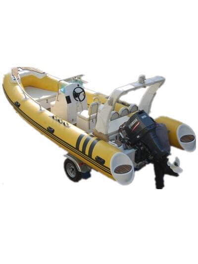 Customize 21.5ft Ocean Rib Boat Inflatable 6.5m Hydraulic Steering Center Console French Orca Hypalon Rib-650 details