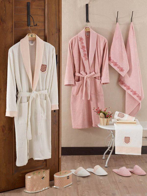 Wholesale Luxury Terry Bathrobe Sleepwear Set for Men Custom Hood Collar Plus Size Solid Pattern Wholesale bathrobe factory