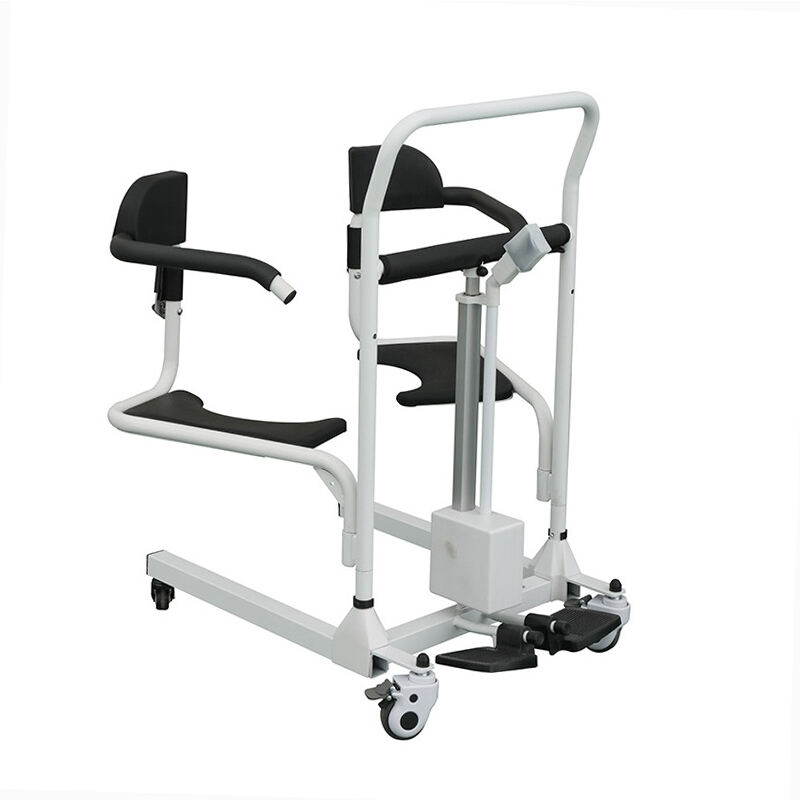 KSM-207 New Electric Transfer Wheelchair Nursing Chair Powered Commode Floor Electric Patient Lift